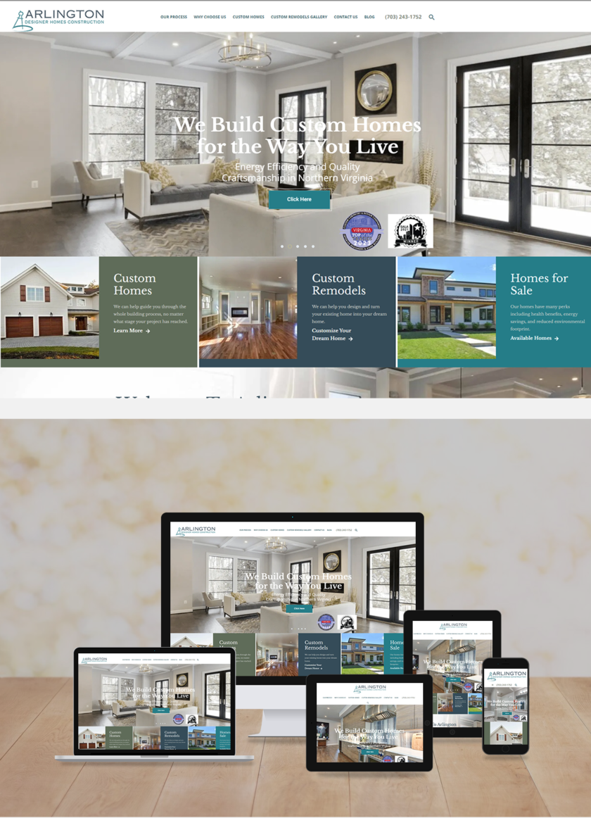 Arlington Designer Homes - Website Design Agency | Digital Marketing ...